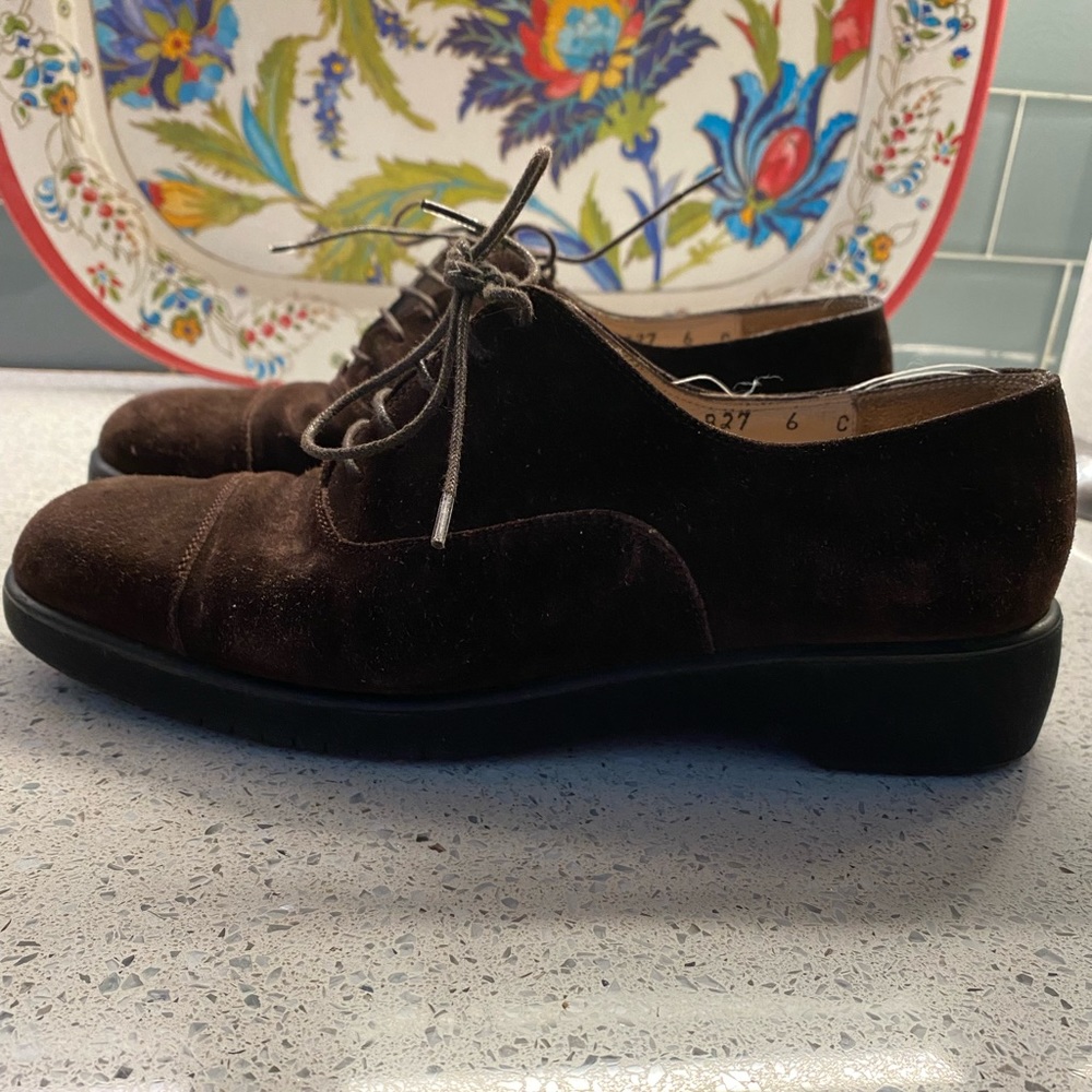 Ferragamo Sport Brown Suede Shoes